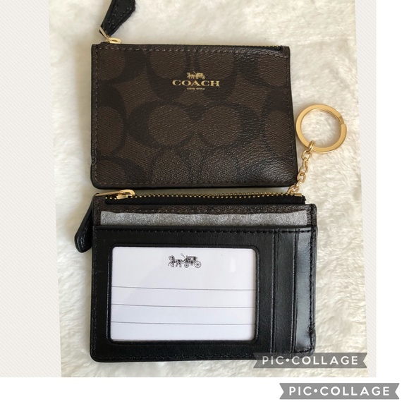 Brand New(NWT)Coach Signature Mini Skinny Id Case - Picture 2 of 6